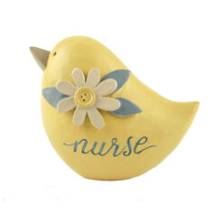 173-11226 'NURSE' YELLOW BIRD W/WHITE FLOWER (M4)