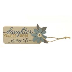 173-11256 'DAUGHTER' TAG W/FLOWER (M4)