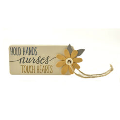 173-11259 'NURSE' TAG W/FLOWER (M4)