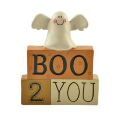 176-11276 ''BOO 2 YOU' STACKED BLOCKS W/GHOST (M4)