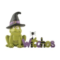 176-11278 ''BEST WITCHES' FROG W/WITCH HAT (M2)