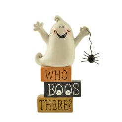 176-11287 ''WHO BOOS THERE' STACKED BLOCKS W/GHOST (M4)