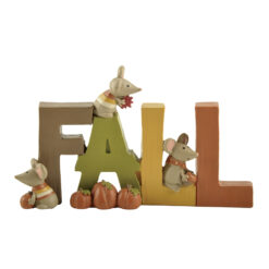 176-11329 FALL W/PUMPKINS/MICE