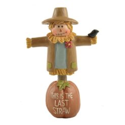 176-11343 'LAST STRAW' PUMPKIN W/SCARECROW