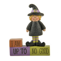 176-11354 ''UP TO NO GOOD' BLOCKS W/WITCH (M4)