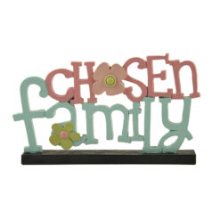 1766-11251 "CHOSEN FAMILY" w/ flower on base