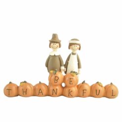 177-11267 'BE THANKFUL'PUMPKINS W/PILGRIMS (M2)