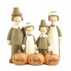 177-11268 XXPILGRIM FAMILY W/PUMPKINS (M2) *DSC*