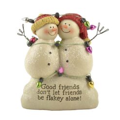 178-11316 2 snowmen on "Good friends" base