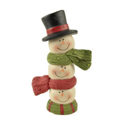 178-11323 THREE STACKED SNOWMEN HEADS  (M4)