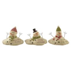 178-11398 S/3  'MELTING' SNOWMEN 