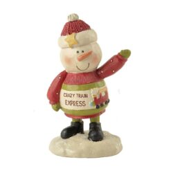 178-11404 CRAZY TRAIN EXPRESS' SNOWMAN