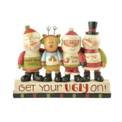 178-11412 SNOWMEN/REINDEER/SANTA W/SWEATERS