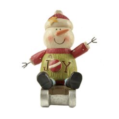 178-11435 JOY' SNOWMAN ON SLED