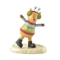 178-11437 SKATING REINDEER W/SWEATER