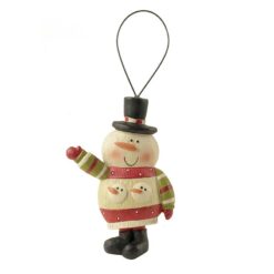 178-52001 ORN-SNOWMAN W/SNOWBALL SWEATER