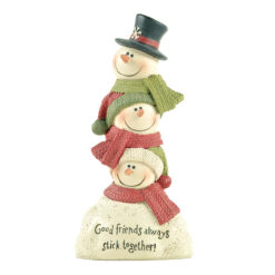 188-11913 GOOD FRIENDS STACKED SNOWMEN  