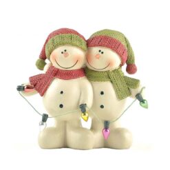 188-11925 SNOWMEN HOLDING CHRISTMAS LIGHTS  