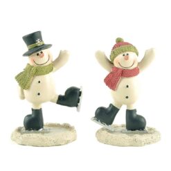 188-11941 S/2 SNOWMEN ICE SKATING  