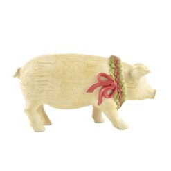 188-11945 PIG WITH WREATH