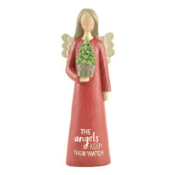 188-11990 *ANGELS KEEP WATCH CHRISTMAS ANGEL WITH TREE  