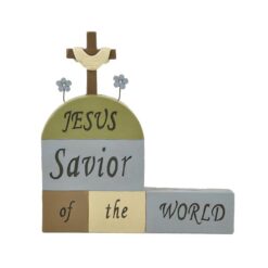 141-87978 JESUS SAVIOR BLOCKS W/CROSS