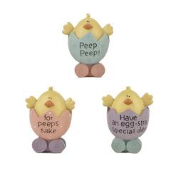 141-87989 S/3 'PEEPS/EGG-STRA SPECIAL' CHICKS IN EGGS