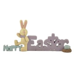 141-87997 'HOPPY EASTER' W/BUNNY/BIRD NEST
