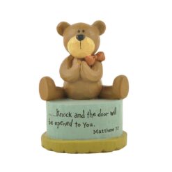 141-88141 KNOCK' PRAYING BEAR ON BASE