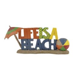 143-87835 'LIFE IS A BEACH' W/UMBRELLA