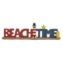 143-87836 'BEACH TIME' W/LIGHTHOUSE