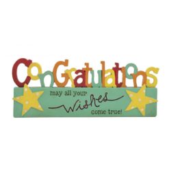 143-88343 CONGRATULATIONS ON BLOCK W/STARS