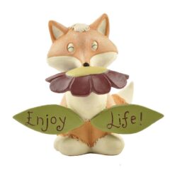143-88361 ENJOY LIFE' FLOWER W/FOX