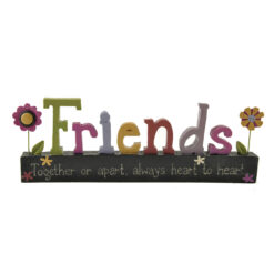143-88565 ‘FRIENDS’ W/FLOWERS BLOCK