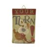 144-88782 ORN-'YOUR TURN' DOG W/LEASH