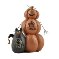 146-88597 BRING TREATS' STACKED PUMPKIN W/CAT