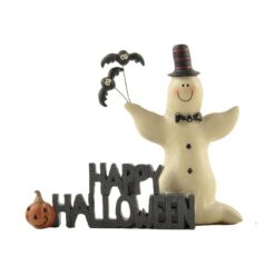 146-88633 HAPPY Fall' W/TOP HAT GHOST