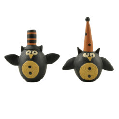 146-88637 S/2 ROUND OWLS W/Fall HATS
