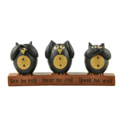 146-88641 'SEE/HEAR/SPEAK NO EVIL' OWLS