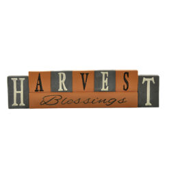 146-88644 'HARVEST BLESSINGS' WORD BLOCKS