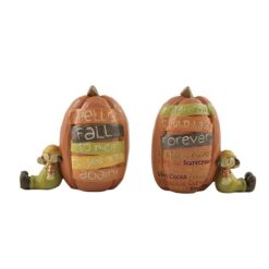 146-88743 S/2 'FALL' TALL PUMPKINS W/SCARECROW