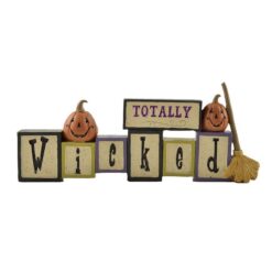 146-88791 'TOTALLY WICKED' BLOCK W/BROOM