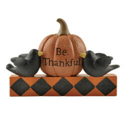 146-88793 'BE THANKFUL' PUMPKIN W/CROWS