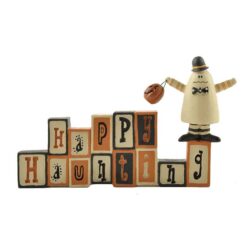 146-88809 'HAPPY HAUNTING' BLOCKS W/GHOST