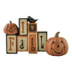146-88812 'I LOVE FALL' W/PUMPKINS/CROWS
