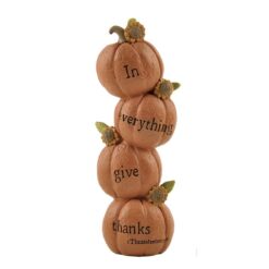 146-88868 'GIVE THANKS' STACKED PUMPKINS