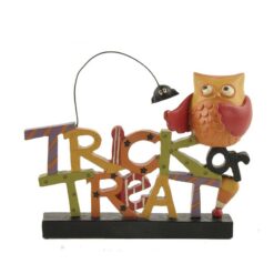 146-88883 'TRICK OR TREAT' SIGN W/OWL