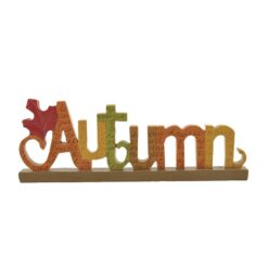 146-88894 *'AUTUMN' ON BASE W/LEAF
