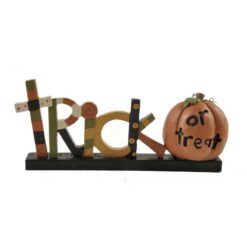 146-89192 “TRICK OR TREAT'’ ON BASE W/PUMPKIN