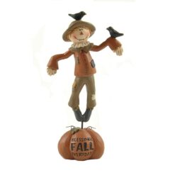 146-89194 *SCARECROW ON 'BLESSINGS' PUMPKIN